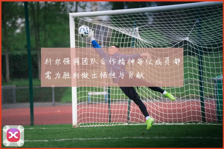 科尔强调团队合作精神每位成员都需为胜利做出牺牲与贡献
